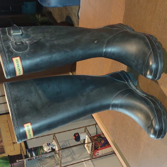 Sturdy HUNTER ORIGINAL UNISEX RUBBER BOOTS Men Size 6 - Picture 4 of 8